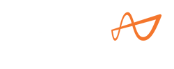 Spectrum Control horizontal inverse logo with orange transparent